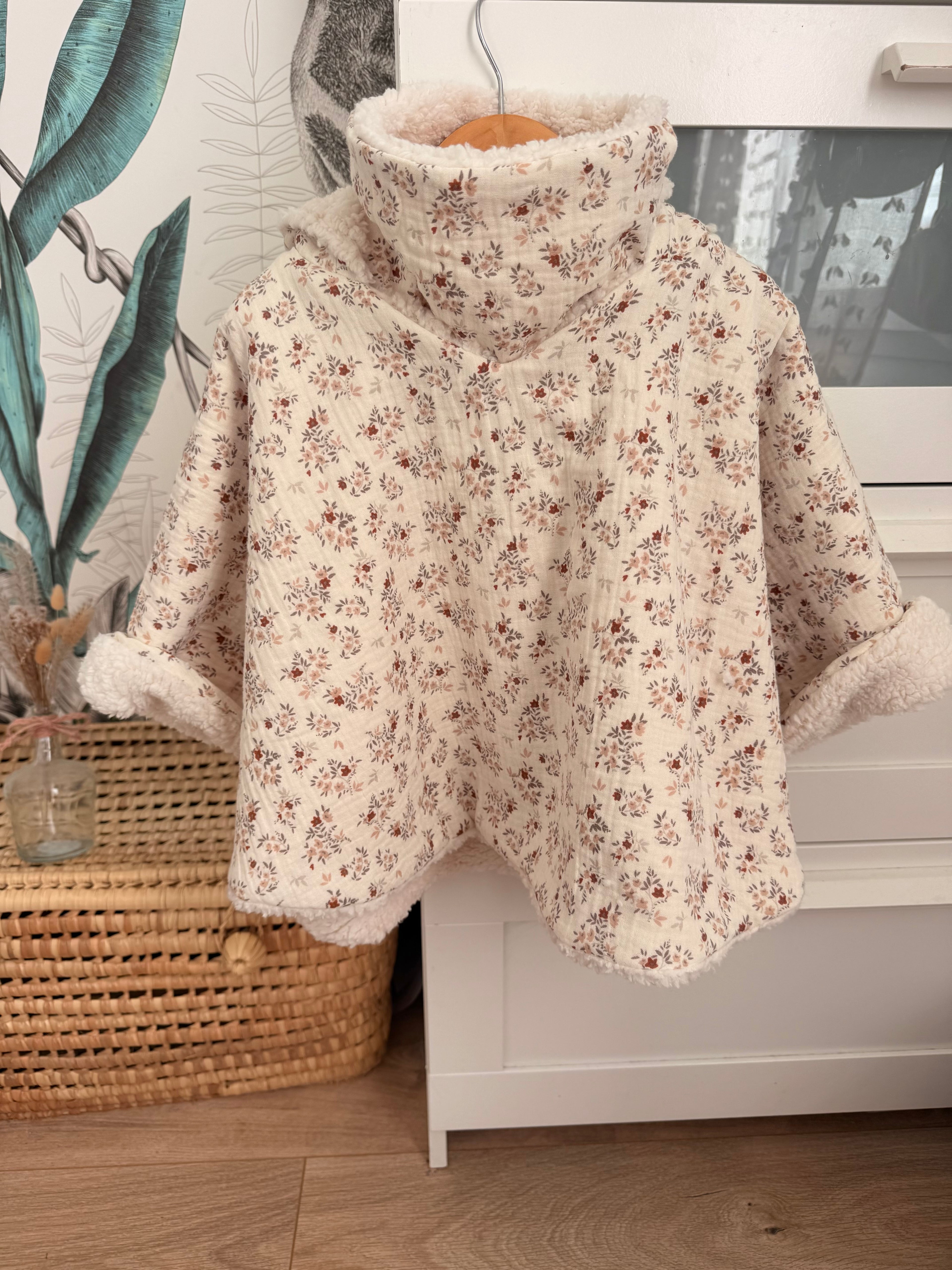 Poncho en double gaze personnalisé