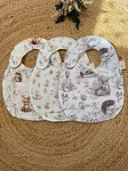 Bavoir rond bébé personnalisé