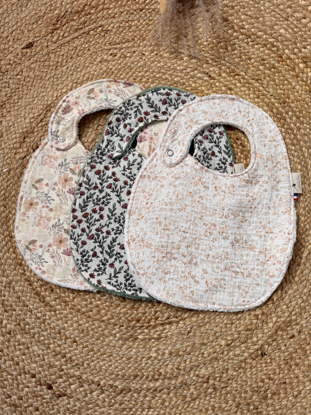Bavoir rond bébé personnalisé